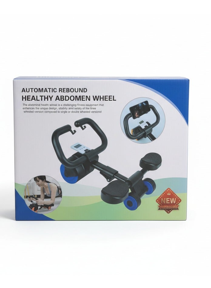 2 in 1 Automatic Rebound Ab Roller , Double Wheel, Elbow Support Cushion, Quiet & Anti-Slip Design for Core Training and Flat Stomach - Image 2